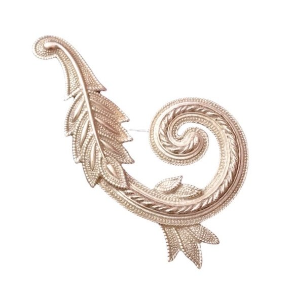 JJ Jonette Jewelry Vintage Silver Pewter Brooch - Picture 5 of 5